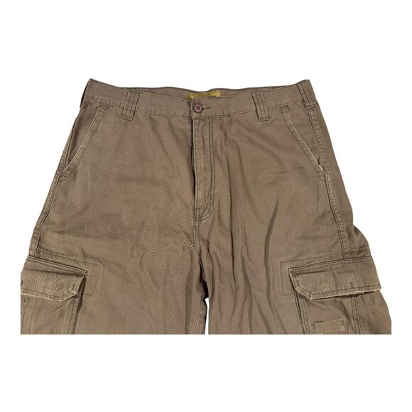 Jordan Craig Cargo Shorts Men’s 34 Brown Utility Cotton Workwear Streetwear - Picture 2 of 7